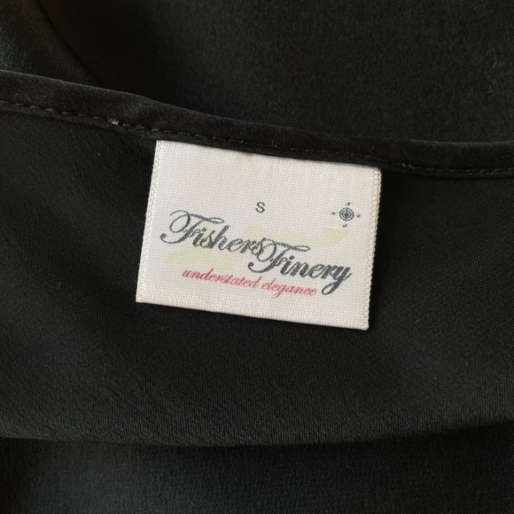 Black Silk Slip Camisole Fisher Finery - Picture 4 of 6